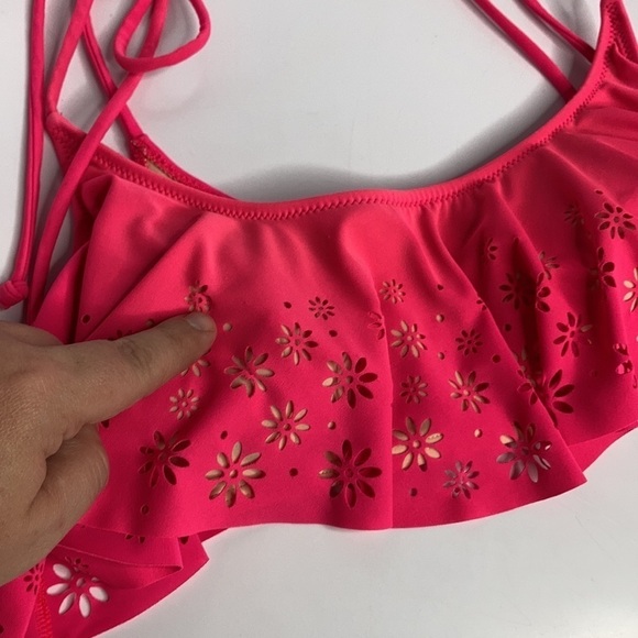 Victoria’s Secret PINK hot pink bikini top size medium - Picture 3 of 9
